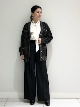 EPOCA（エポカ）の「フラワーケミカルレースニットカーディガン