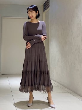 「EPOCA（エポカ）のアイテム（ワンピース/ドレス）」を使った、EPOCAさん（レディース・163cm）の秋コーディネート