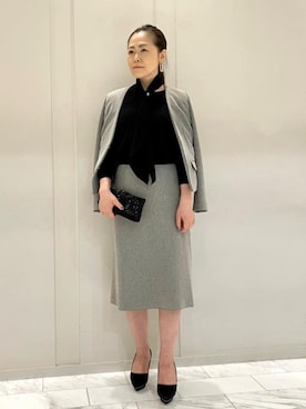 EPOCA✨エポカ ファインダブルモッサコート ノーカラー 美シルエット 黒44 EPOCA✨エポカ ファインダブルモッサコート ノーカラー 美シルエット 黒44