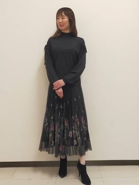 「EPOCA（エポカ）のアイテム」を使った、EPOCAさん（レディース・168cm）の冬コーディネート