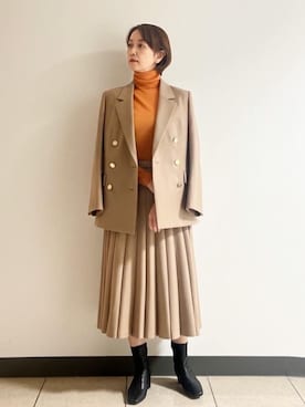 「EPOCA（エポカ）のアイテム」を使った、EPOCAさん（レディース・164cm）の冬コーディネート