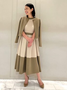 「EPOCA（エポカ）のアイテム（ワンピース/ドレス）」を使った、EPOCAさん（レディース・160cm）の秋コーディネート