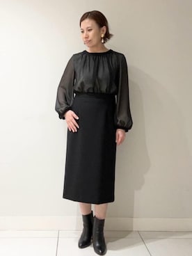 「EPOCA（エポカ）のアイテム」を使った、EPOCAさん（レディース・154cm）の冬コーディネート