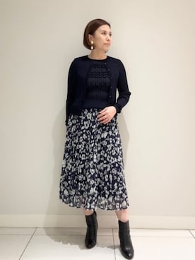 「EPOCA（エポカ）のアイテム」を使った、EPOCAさん（レディース・154cm）の冬コーディネート