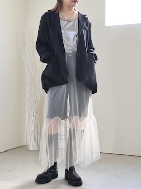 「ULEULA（ウルア）のアイテム（ジャケット/アウター）」を使った、uleula_officialさん（レディース・162cm）の冬コーディネート