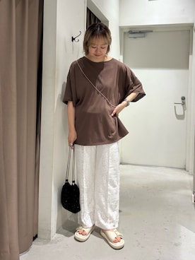 「アイテム（トートバッグ）」を使った、ひがしゃんさん（レディース・164cm・30代）の夏コーディネート