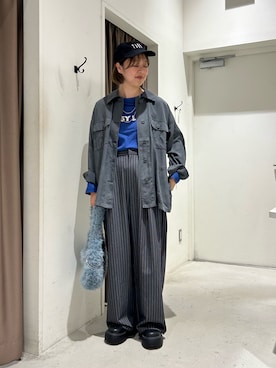 「CIAOPANIC TYPY（チャオパニックティピー）のアイテム（キャップ）」を使った、ひがしゃんさん（レディース・164cm）の秋コーディネート