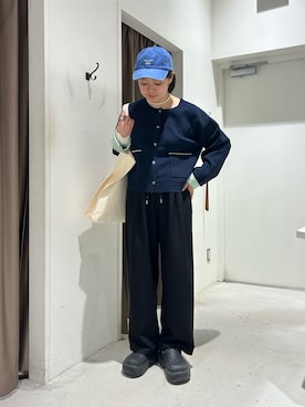 「CIAOPANIC TYPY（チャオパニックティピー）のアイテム（キャップ）」を使った、ひがしゃんさん（レディース・164cm）の春コーディネート