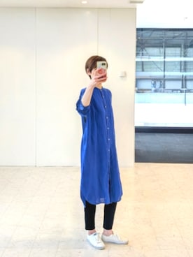 「Keds（ケッズ）のアイテム（スニーカー、ホワイト系）」を使った、isis171さん（レディース・172cm）の春コーディネート