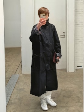 「Barbour（バブアー）のアイテム（ジャケット/アウター）」を使った、isis171さん（レディース・172cm）の春コーディネート