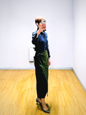 「UNIQLO（ユニクロ）のアイテム（パンプス、その他）」を使った、isis171さん（レディース・172cm）の春コーディネート