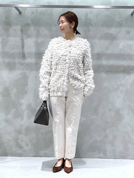 「アイテム（カーディガン/ボレロ）」を使った、izumi888さん（レディース・157cm・30代）の冬コーディネート