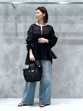 「BARNYARDSTORM（バンヤードストーム）のアイテム（その他シューズ）」を使った、izumi888さん（レディース・157cm）の夏コーディネート