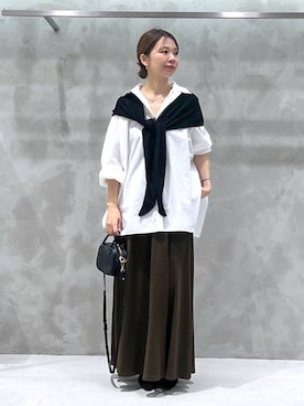 「アイテム（ストール/ショール）」を使った、izumi888さん（レディース・157cm・30代）の夏コーディネート