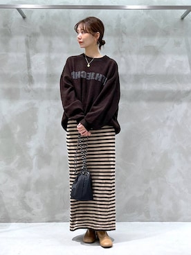 「アイテム（アクセサリー）」を使った、izumi888さん（レディース・157cm・30代）の秋コーディネート