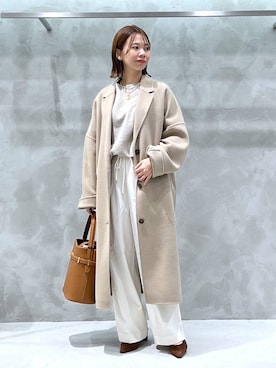 「アイテム（チェスターコート）」を使った、izumi888さん（レディース・157cm・30代）の秋コーディネート