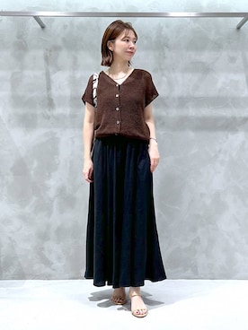 「アイテム（ネックレス）」を使った、izumi888さん（レディース・157cm・30代）の夏コーディネート