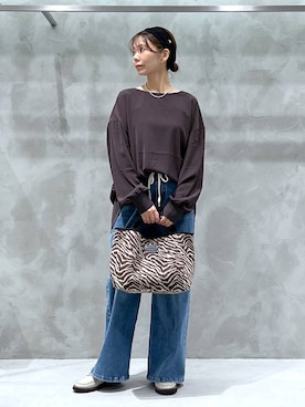 「BARNYARDSTORM（バンヤードストーム）のアイテム」を使った、izumi888さん（レディース・157cm）の秋コーディネート