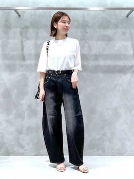 「アイテム（スリッポン）」を使った、izumi888さん（レディース・157cm・30代）の夏コーディネート