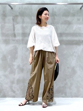 「アイテム（ネックレス）」を使った、izumi888さん（レディース・157cm・30代）の夏コーディネート
