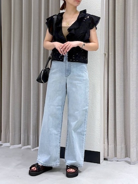 「BARNYARDSTORM（バンヤードストーム）のアイテム（トップス）」を使った、izumi888さん（レディース・157cm）の春コーディネート