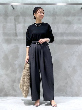 「アイテム（サンダル、その他）」を使った、izumi888さん（レディース・157cm）の秋コーディネート