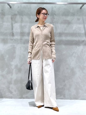 「BARNYARDSTORM（バンヤードストーム）のBARNYARDSTORM / ボストン調光サングラス【調光レンズ】（サングラス、ブラウン系）」を使った、izumi888さん（レディース）の冬コーディネート