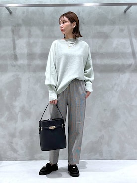 「VELETTO（ベレット）のBARNYARDSTORM / 【VELETTO / ヴェレット】/ バックルバッグ（ハンドバッグ）」を使った、izumi888さん（レディース・157cm）の秋コーディネート