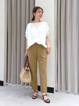 「BARNYARDSTORM（バンヤードストーム）のアイテム（パンツ）」を使った、izumi888さん（レディース・157cm）の春コーディネート