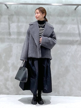 「アイテム（ピーコート）」を使った、izumi888さん（レディース・157cm・30代）の秋コーディネート