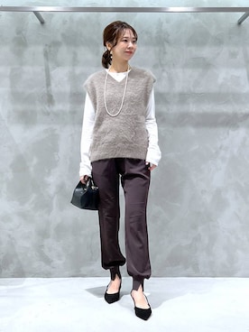 「アイテム（アクセサリー）」を使った、izumi888さん（レディース・157cm・30代）の秋コーディネート