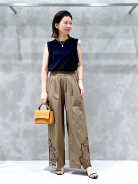 「アイテム（ネックレス）」を使った、izumi888さん（レディース・157cm・30代）の夏コーディネート