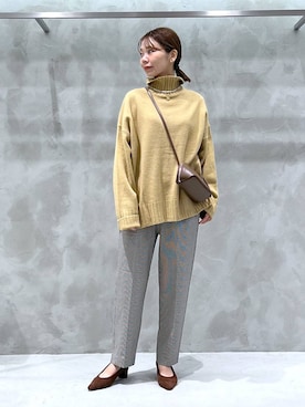 「アイテム（スラックス）」を使った、izumi888さん（レディース・157cm・30代）の秋コーディネート