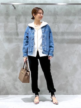 「アイテム（パーカー）」を使った、izumi888さん（レディース・157cm・30代）の秋コーディネート