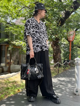 「PRADA（プラダ）のアイテム」を使った、K.Kさん（メンズ・173cm）の夏コーディネート