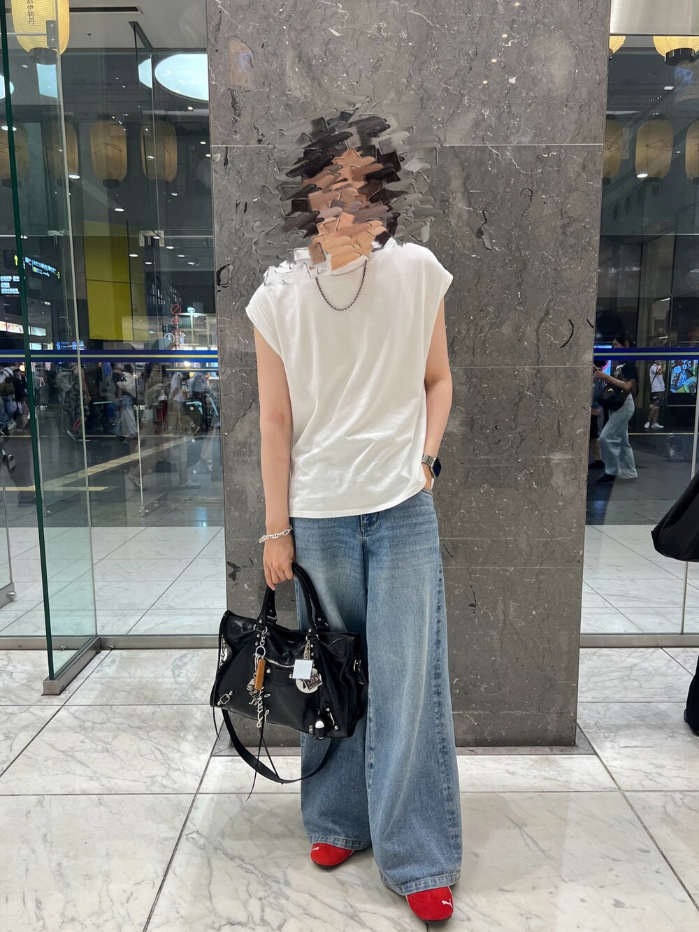 WIND AND SEA デニムスウェットXL CROSSOVER》FADED WASH LONGSLEEVE T-SHIRT / フェイデッド