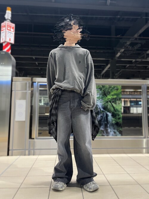 Chikashitsu +】oversized check shirts / 【チカシツプラス】オーバー