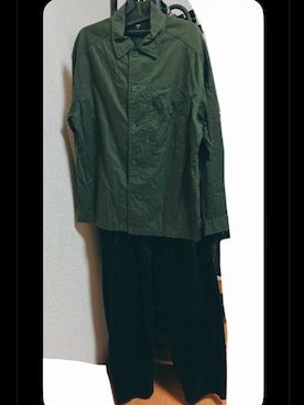 「UNIQLO（ユニクロ）のアイテム（Pants、ブラック系）」を使った、れもさん（メンズ・151cm）の秋コーディネート