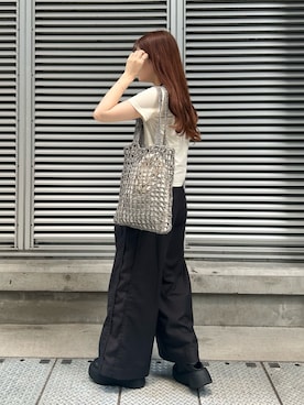 「アイテム（トートバッグ）」を使った、ririkaさん（レディース・158cm・20代）の夏コーディネート