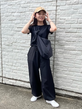「アイテム（キャップ）」を使った、ririkaさん（レディース・158cm・20代）の夏コーディネート