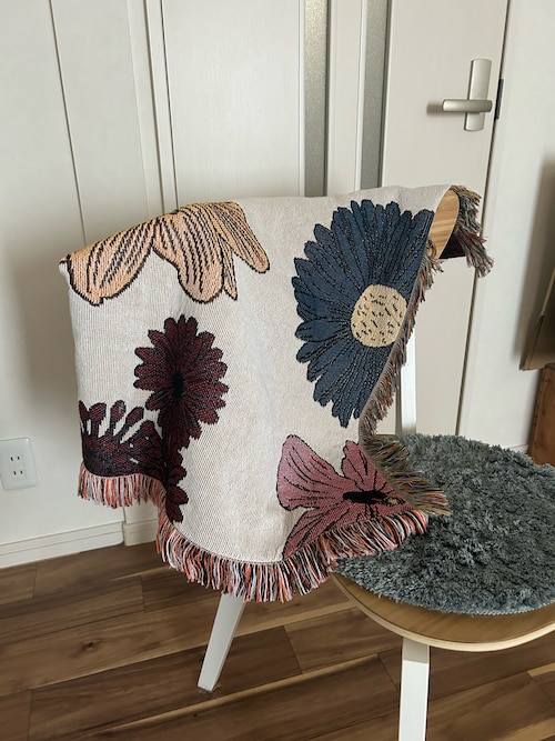 SAHIR サヒール】Throwket flower IV（ブランケット）｜BIRTHDAY BAR