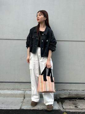「ms+ ideal（エムズプラスアイディール）のアイテム（ジャケット/アウター）」を使った、ririkaさん（レディース・158cm）の春コーディネート