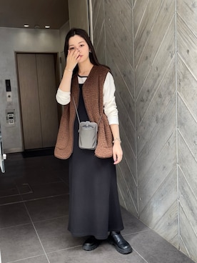 「DISCOAT（ディスコート）のアイテム（ワンピース/ドレス）」を使った、ririkaさん（レディース・158cm）の夏コーディネート