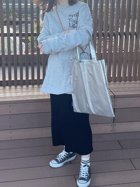 「Three Four Time（ｽﾘｰﾌｫｰﾀｲﾑ）のアイテム」を使った、ririkaさん（レディース・158cm）の冬コーディネート