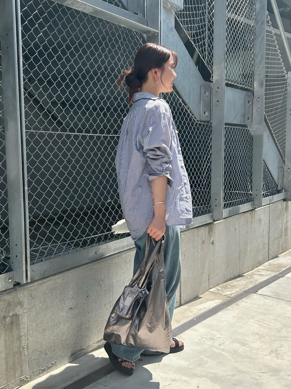 新品 ブルージュデニム Q.anos ブラック サイズ1