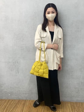 「DISCOAT（ディスコート）のアイテム（ワンピース/ドレス）」を使った、ririkaさん（レディース・158cm）の秋コーディネート