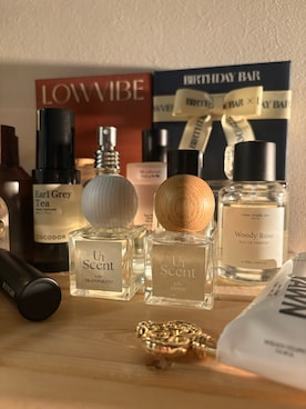 「アイテム（フレグランス）」を使った、ririkaさん（レディース・158cm）の秋コーディネート