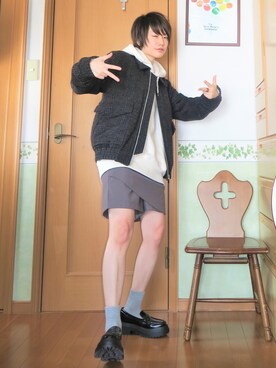 白パーカー のメンズ人気ファッションコーディネート Wear