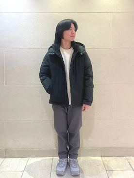 「SHIPS（シップス）のアイテム（ダウンジャケット/コート）」を使った、金子さん（メンズ・163cm）の冬コーディネート