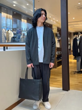 「SHIPS（シップス）のアイテム」を使った、金子さん（メンズ・163cm）の春コーディネート